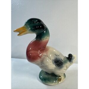 VTG Royal Copley‎ Mallard Duck Ceramic Figurine 8" Statue Cabin Lake House Decor